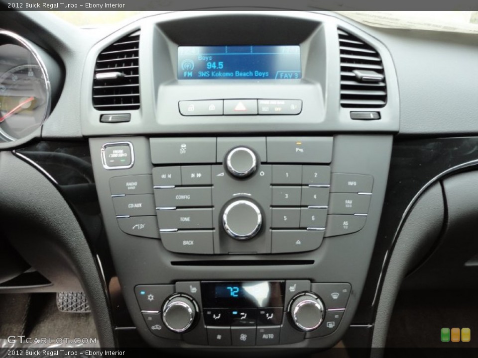 Ebony Interior Controls for the 2012 Buick Regal Turbo #55234369