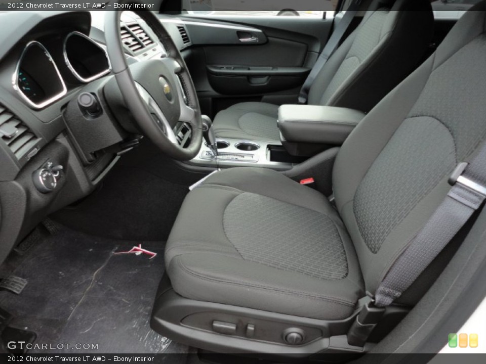 Ebony Interior Photo for the 2012 Chevrolet Traverse LT AWD #55234525