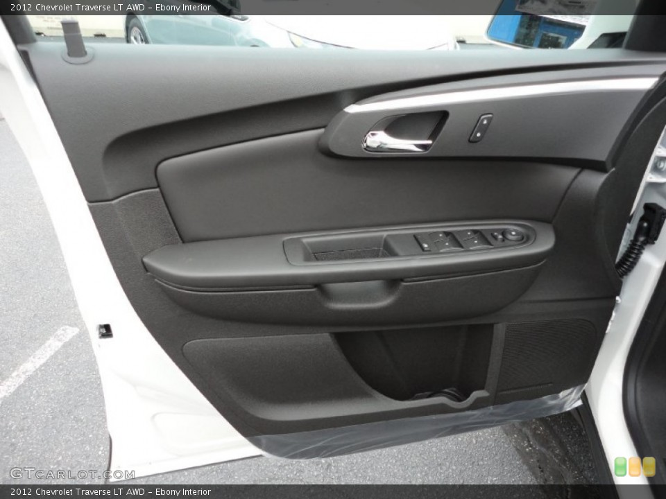 Ebony Interior Door Panel for the 2012 Chevrolet Traverse LT AWD #55234531