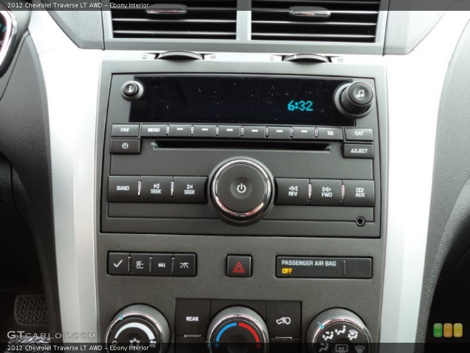 Ebony Interior Controls for the 2012 Chevrolet Traverse LT AWD #55234549