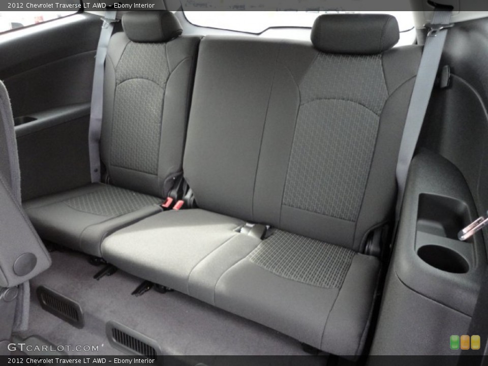 Ebony Interior Photo for the 2012 Chevrolet Traverse LT AWD #55234597