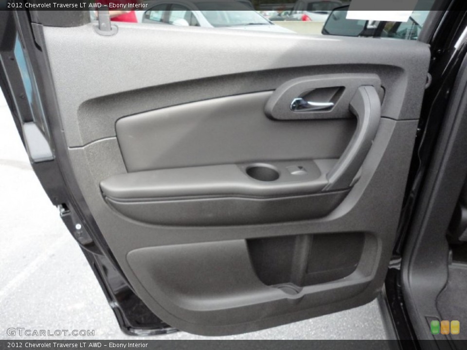 Ebony Interior Door Panel for the 2012 Chevrolet Traverse LT AWD #55234600