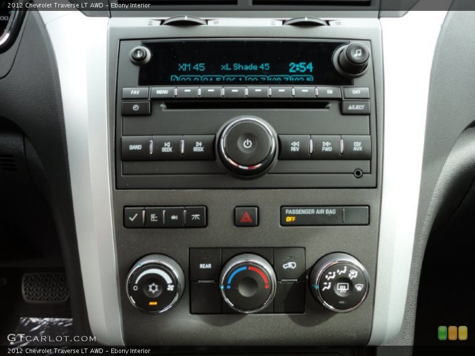 Ebony Interior Controls for the 2012 Chevrolet Traverse LT AWD #55234609