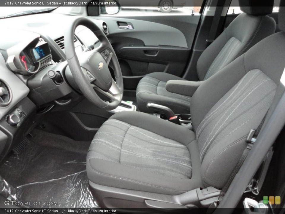 Jet Black/Dark Titanium Interior Photo for the 2012 Chevrolet Sonic LT Sedan #55235245