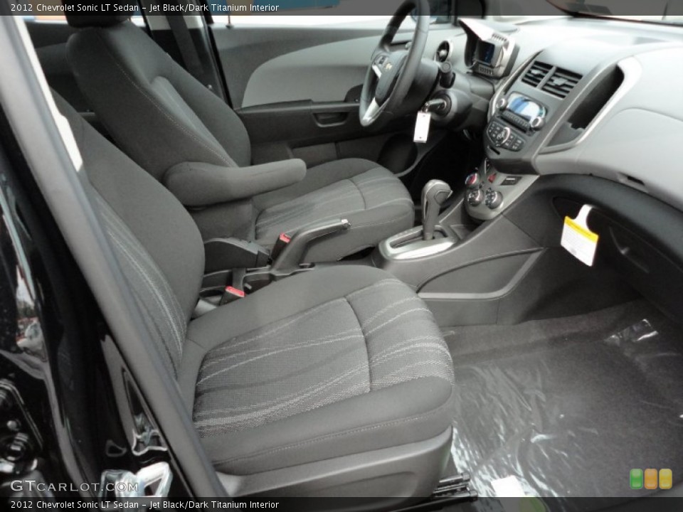 Jet Black/Dark Titanium Interior Photo for the 2012 Chevrolet Sonic LT Sedan #55235266