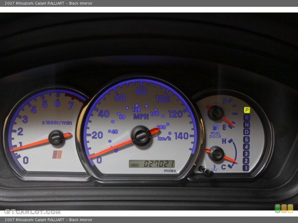 Black Interior Gauges for the 2007 Mitsubishi Galant RALLIART #55237303