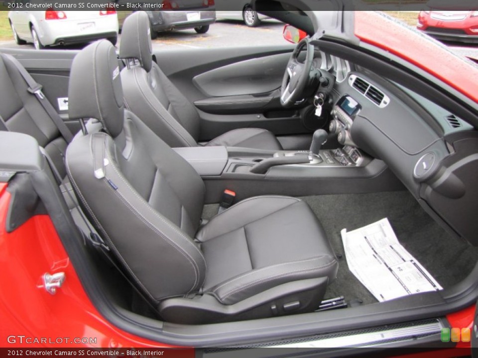 Black Interior Photo for the 2012 Chevrolet Camaro SS Convertible #55237552