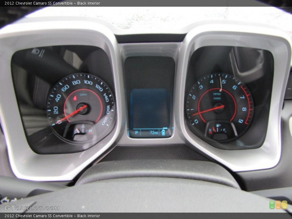 Black Interior Gauges for the 2012 Chevrolet Camaro SS Convertible #55237572