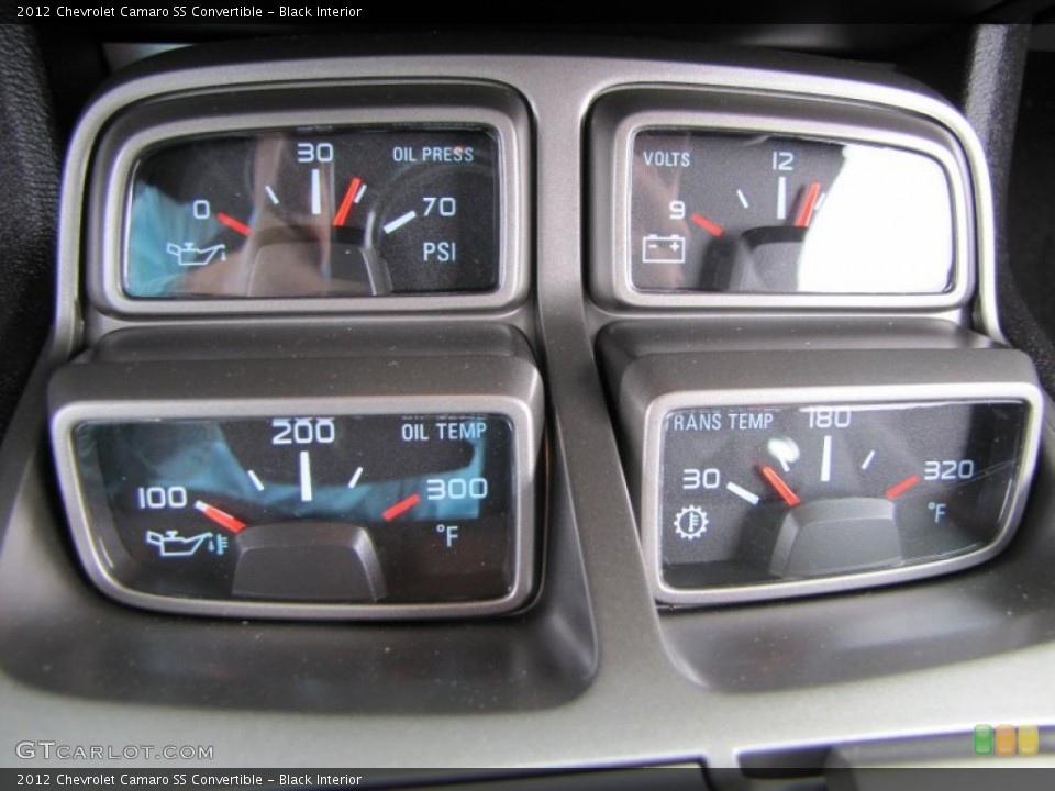 Black Interior Gauges for the 2012 Chevrolet Camaro SS Convertible #55237594