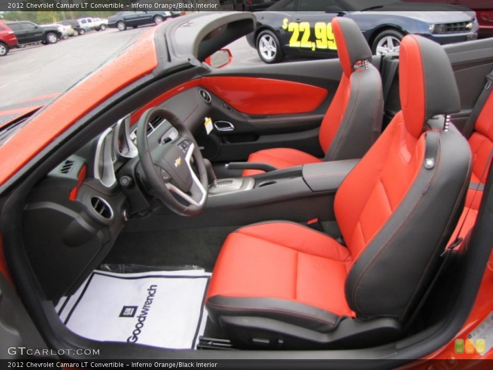 Inferno Orange/Black Interior Photo for the 2012 Chevrolet Camaro LT Convertible #55237861