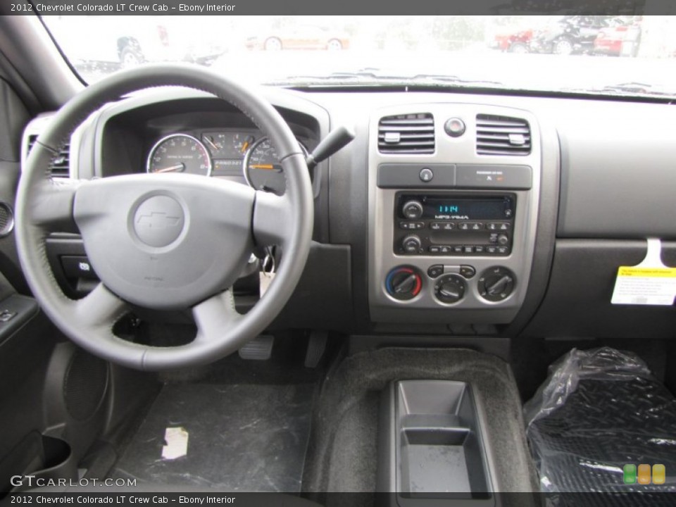 Ebony Interior Dashboard for the 2012 Chevrolet Colorado LT Crew Cab #55238308