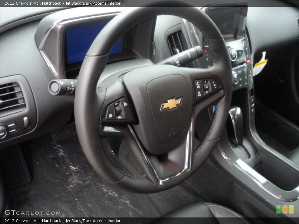 Jet Black/Dark Accents Interior Steering Wheel for the 2012 Chevrolet Volt Hatchback #55238446