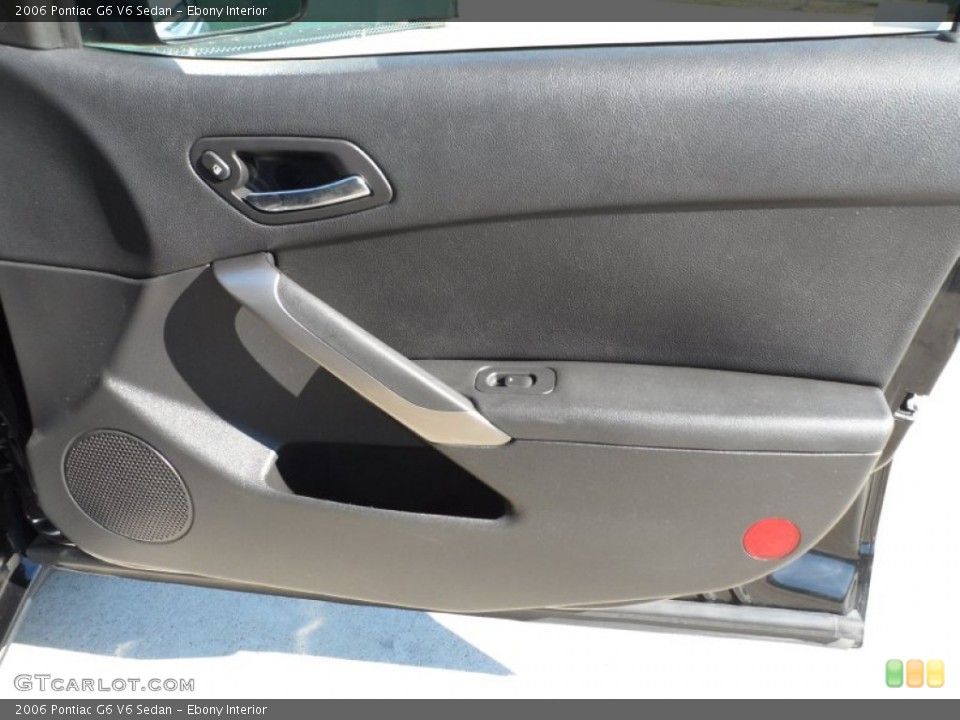 Ebony Interior Door Panel for the 2006 Pontiac G6 V6 Sedan #55240133