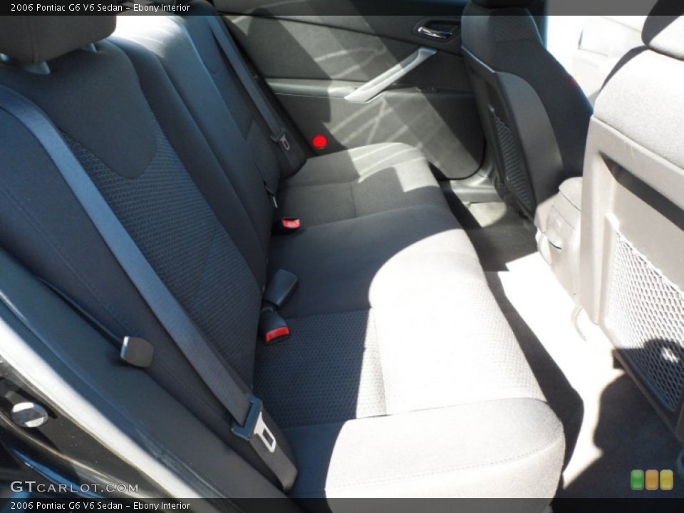 Ebony Interior Photo for the 2006 Pontiac G6 V6 Sedan #55240168