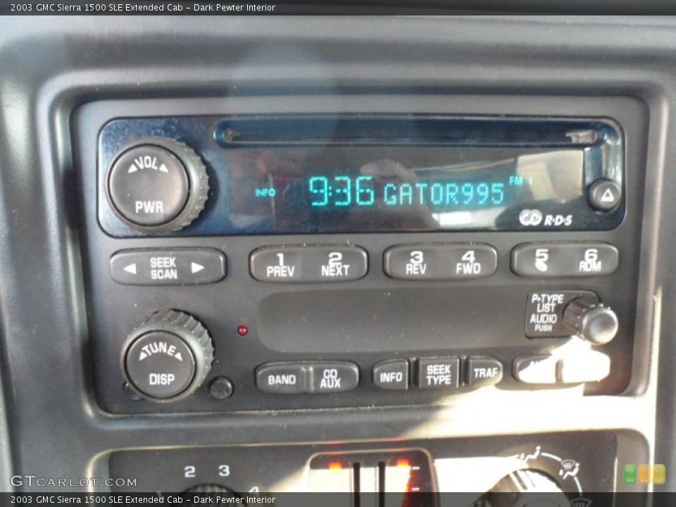 Dark Pewter Interior Audio System for the 2003 GMC Sierra 1500 SLE Extended Cab #55241402