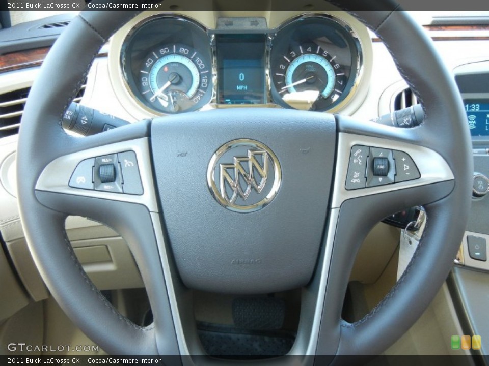 Cocoa/Cashmere Interior Steering Wheel for the 2011 Buick LaCrosse CX #55241786