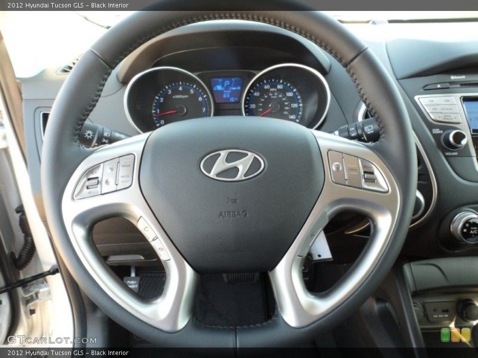Black Interior Steering Wheel for the 2012 Hyundai Tucson GLS #55242101