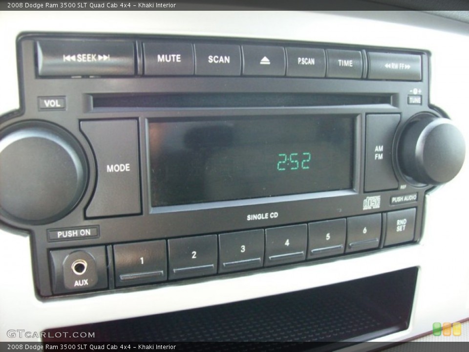 Khaki Interior Audio System for the 2008 Dodge Ram 3500 SLT Quad Cab 4x4 #55242685