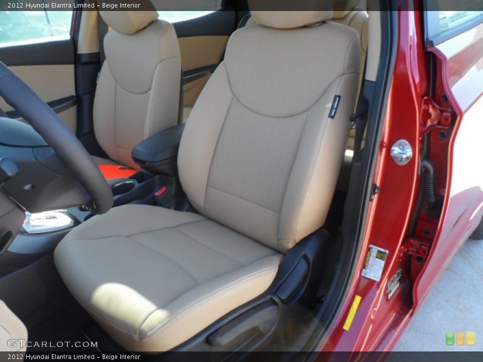 Beige Interior Photo for the 2012 Hyundai Elantra Limited #55243009