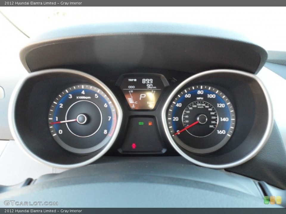 Gray Interior Gauges for the 2012 Hyundai Elantra Limited #55243410