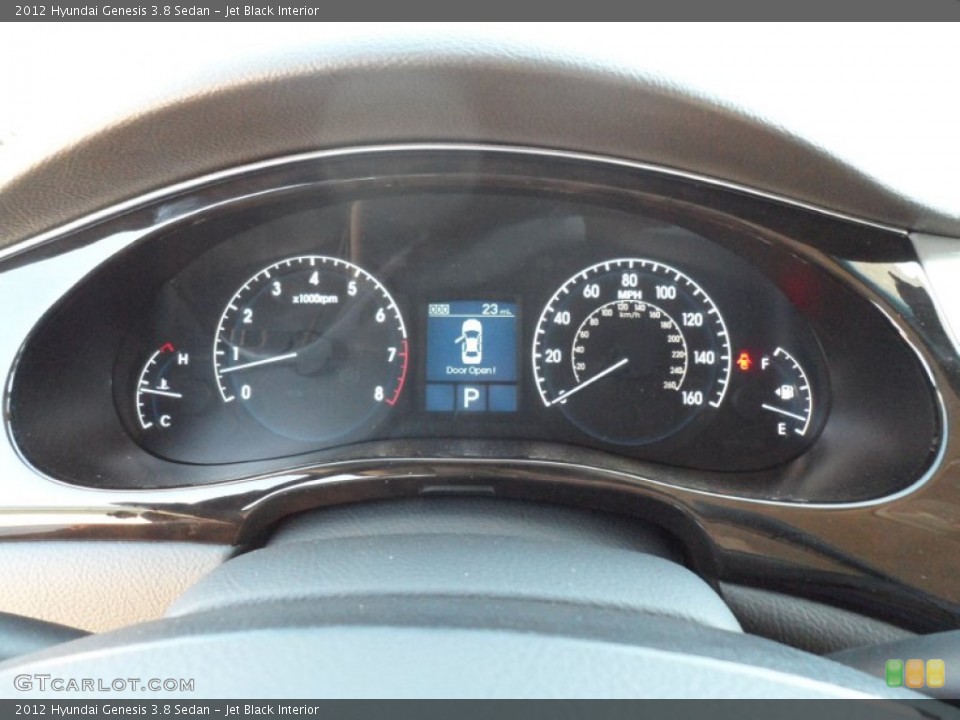 Jet Black Interior Gauges for the 2012 Hyundai Genesis 3.8 Sedan #55243741