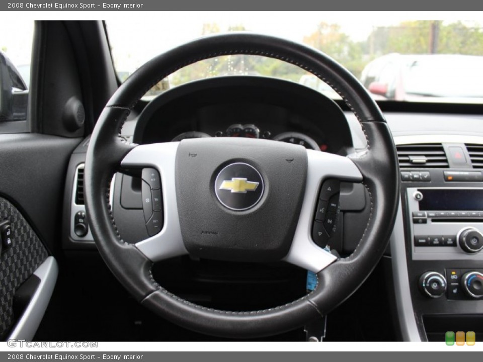 Ebony Interior Steering Wheel for the 2008 Chevrolet Equinox Sport #55243825