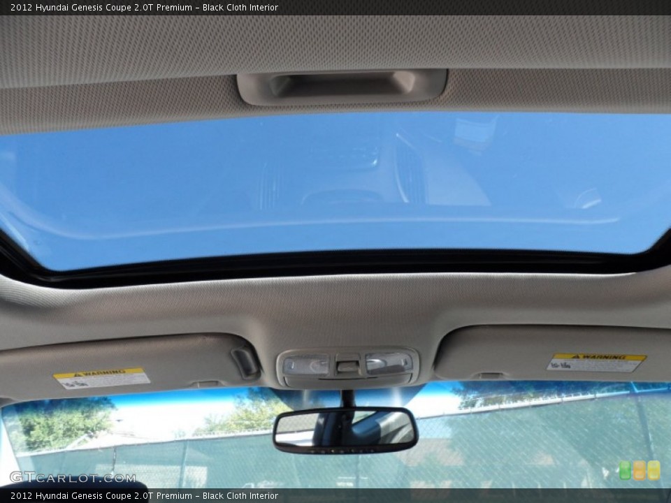Black Cloth Interior Sunroof for the 2012 Hyundai Genesis Coupe 2.0T Premium #55243984
