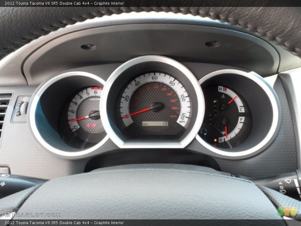Graphite Interior Gauges for the 2012 Toyota Tacoma V6 SR5 Double Cab 4x4 #55244677
