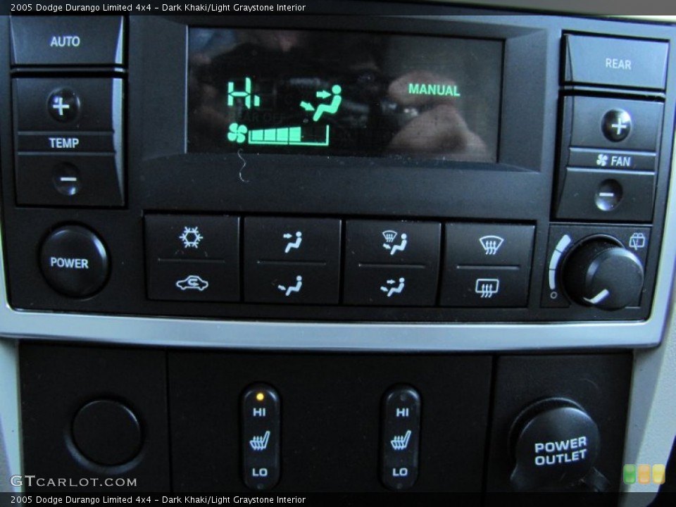 Dark Khaki/Light Graystone Interior Controls for the 2005 Dodge Durango Limited 4x4 #55245817