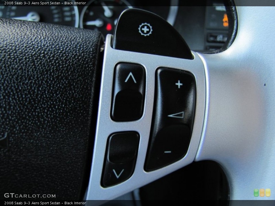 Black Interior Controls for the 2008 Saab 9-3 Aero Sport Sedan #55247026