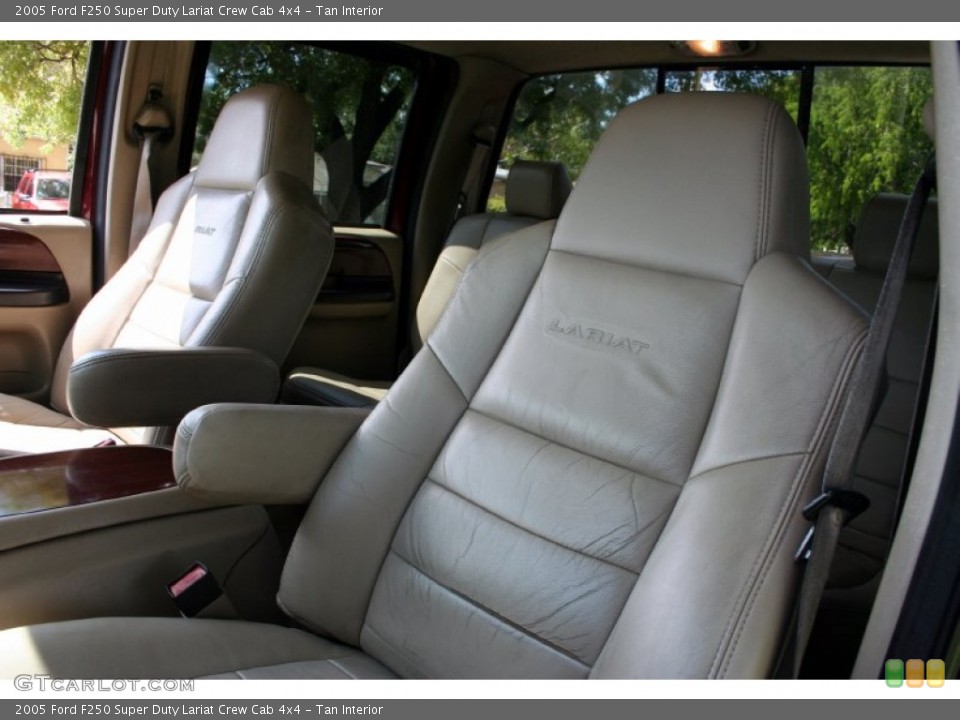 Tan Interior Photo for the 2005 Ford F250 Super Duty Lariat Crew Cab 4x4 #55247449