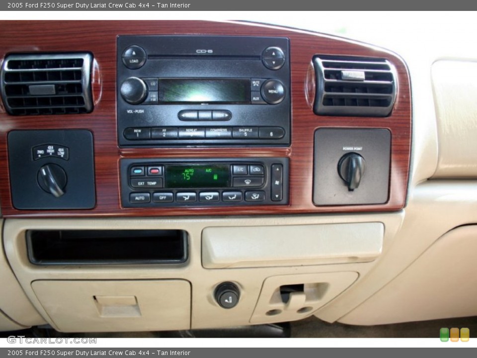 Tan Interior Controls for the 2005 Ford F250 Super Duty Lariat Crew Cab 4x4 #55247842