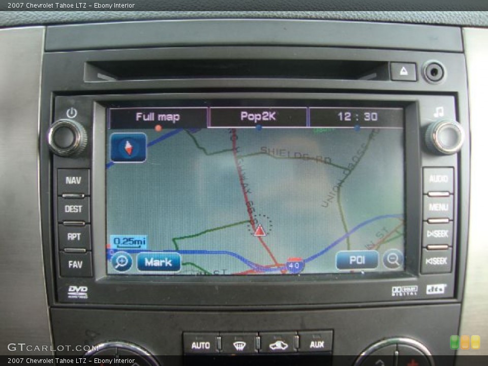 Ebony Interior Navigation for the 2007 Chevrolet Tahoe LTZ #55248361