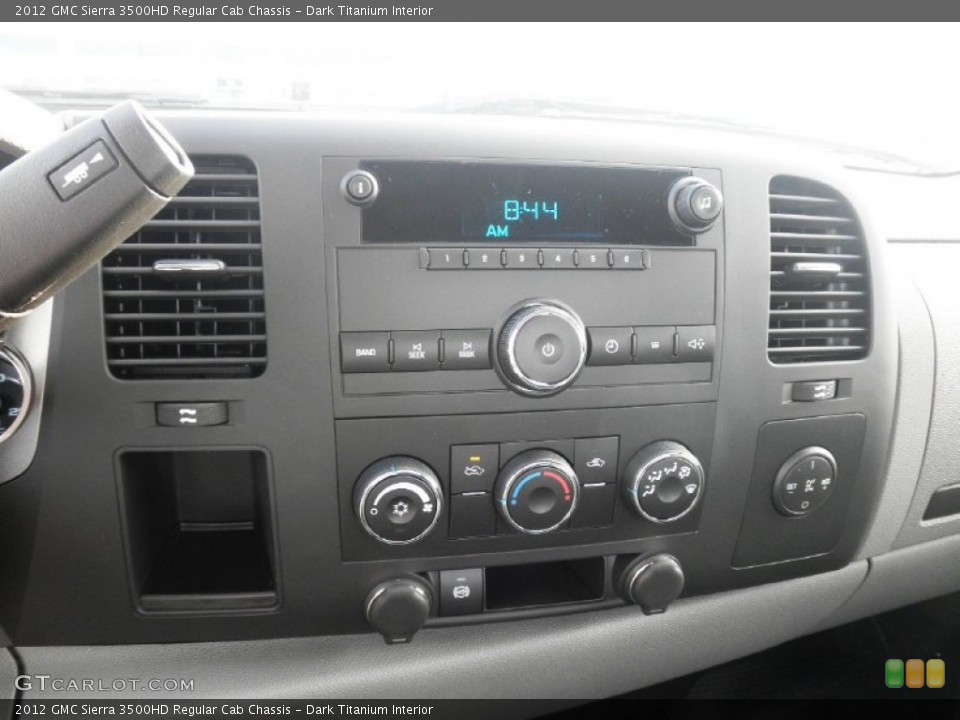 Dark Titanium Interior Controls for the 2012 GMC Sierra 3500HD Regular Cab Chassis #55249276