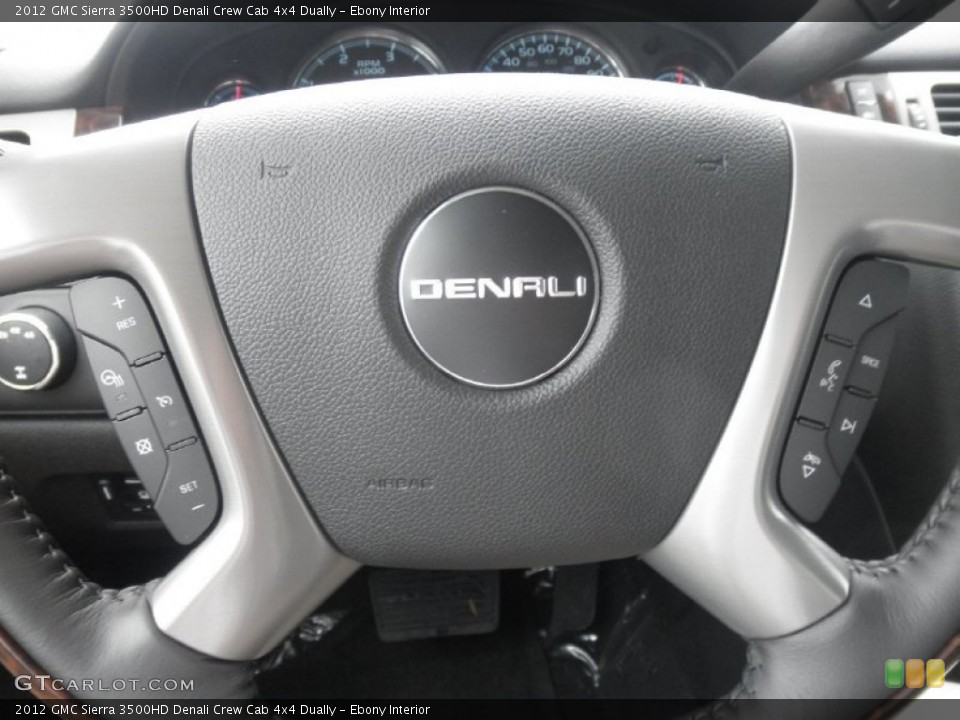 Ebony Interior Controls for the 2012 GMC Sierra 3500HD Denali Crew Cab 4x4 Dually #55249572