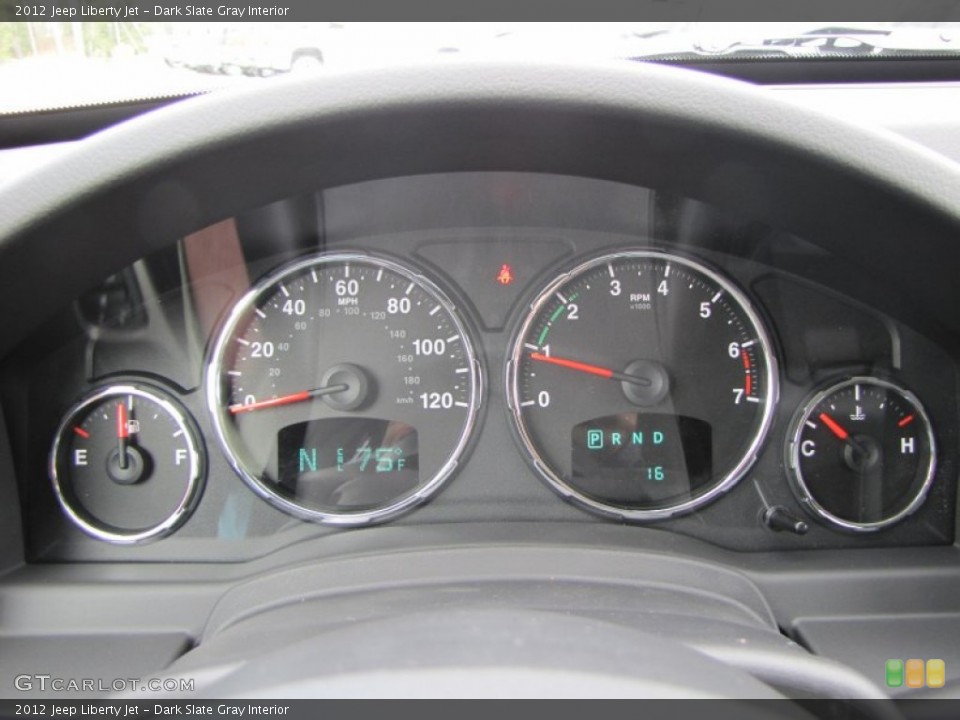 Dark Slate Gray Interior Gauges for the 2012 Jeep Liberty Jet #55250053