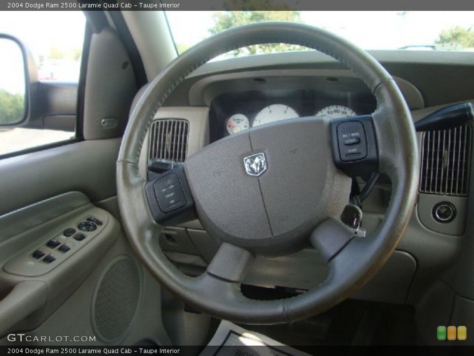Taupe Interior Steering Wheel for the 2004 Dodge Ram 2500 Laramie Quad Cab #55250887