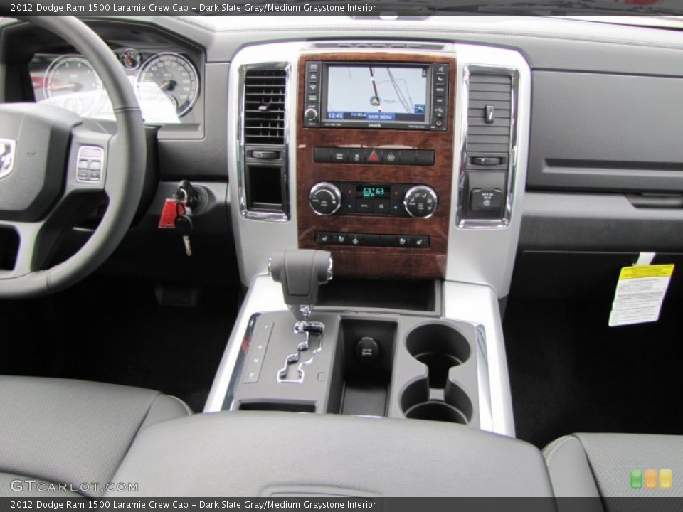 Dark Slate Gray/Medium Graystone Interior Dashboard for the 2012 Dodge Ram 1500 Laramie Crew Cab #55251115