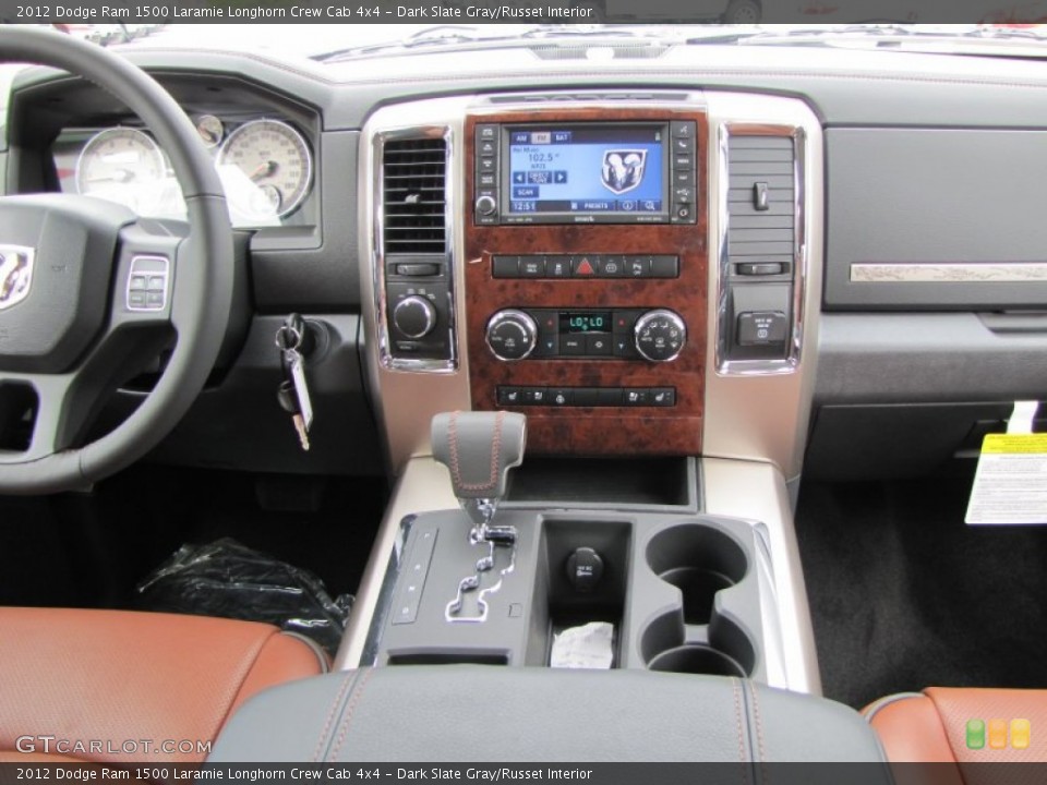 Dark Slate Gray/Russet Interior Dashboard for the 2012 Dodge Ram 1500 Laramie Longhorn Crew Cab 4x4 #55251301