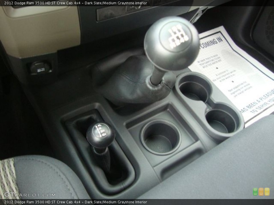 Dark Slate/Medium Graystone Interior Transmission for the 2012 Dodge Ram 3500 HD ST Crew Cab 4x4 #55252891
