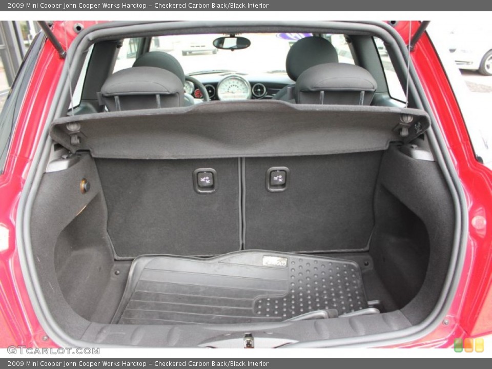 Checkered Carbon Black/Black Interior Trunk for the 2009 Mini Cooper John Cooper Works Hardtop #55253139