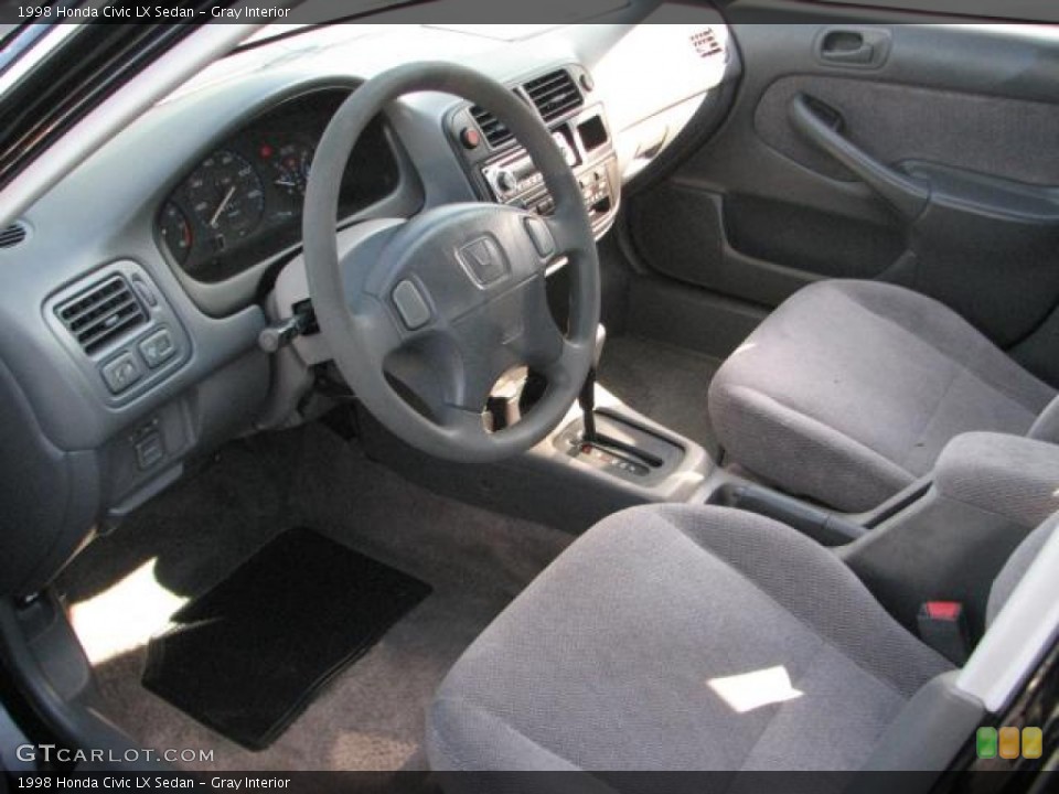 Gray Interior Prime Interior for the 1998 Honda Civic LX Sedan #55253401