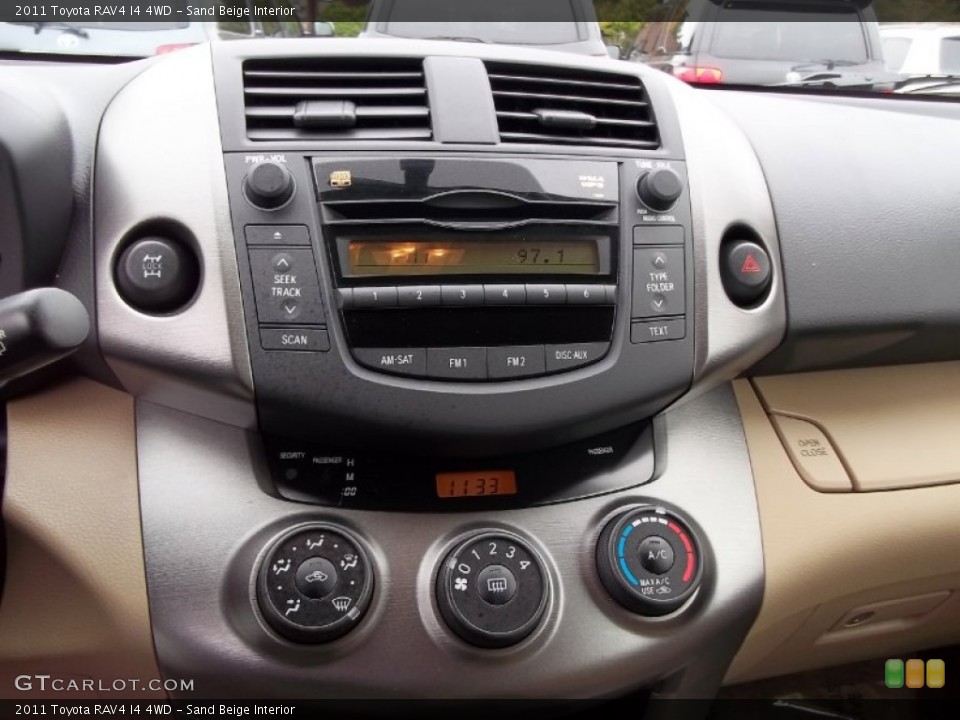 Sand Beige Interior Controls for the 2011 Toyota RAV4 I4 4WD #55253547