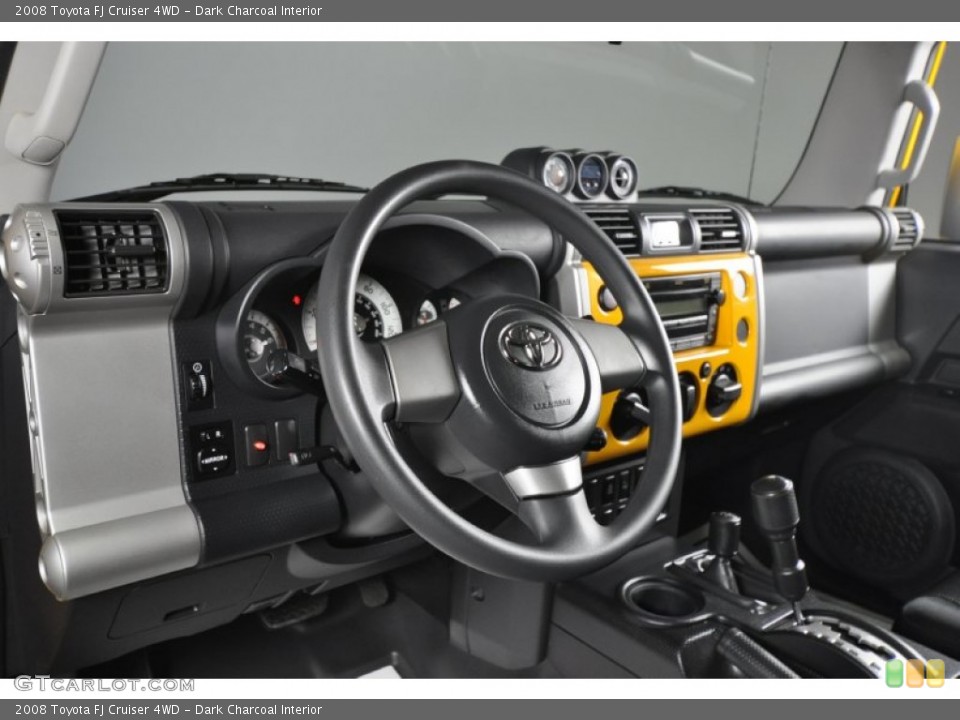 Dark Charcoal Interior Dashboard for the 2008 Toyota FJ Cruiser 4WD #55254925