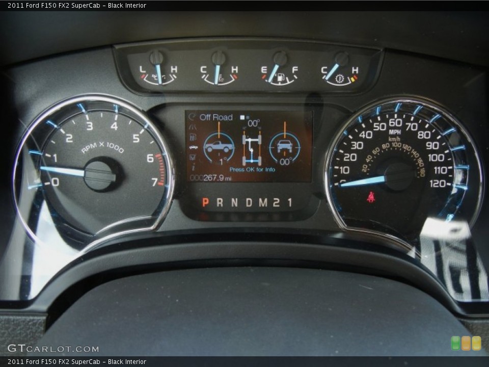 Black Interior Gauges for the 2011 Ford F150 FX2 SuperCab #55260499