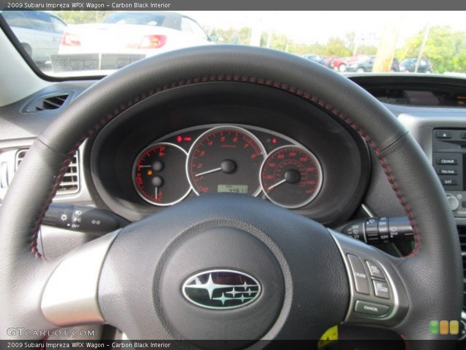 Carbon Black Interior Steering Wheel for the 2009 Subaru Impreza WRX Wagon #55260844