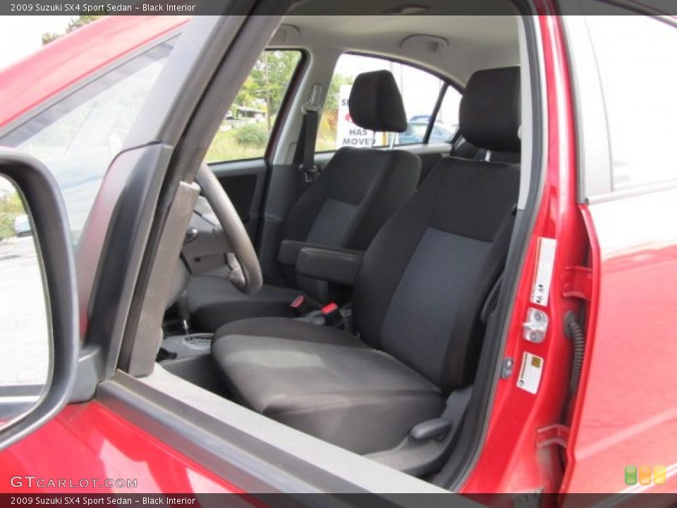 Black Interior Photo for the 2009 Suzuki SX4 Sport Sedan #55261990