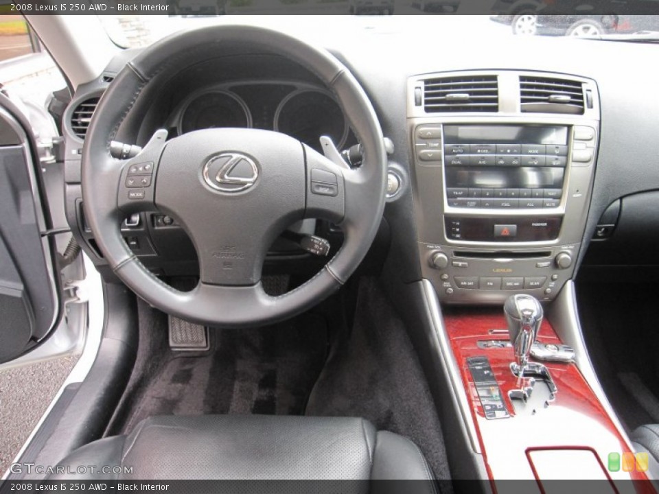 Black Interior Dashboard for the 2008 Lexus IS 250 AWD #55262413
