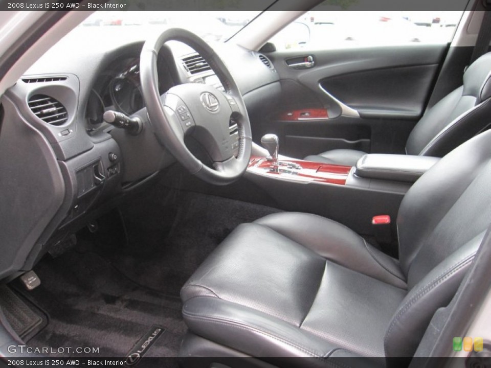 Black Interior Photo for the 2008 Lexus IS 250 AWD #55262428