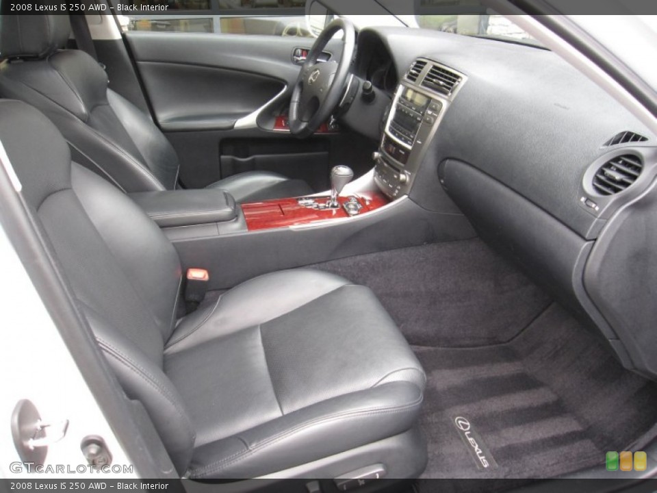 Black Interior Photo for the 2008 Lexus IS 250 AWD #55262470